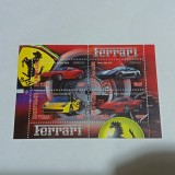 Bloc de 4 timbre &bdquo;Ferrari&rdquo; emis de Republica Ciad &icirc;n anul 2012 CTO