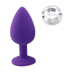 Dop Anal Silicone Buttplug, Medium, Mov/Transparent, Guilty Toys