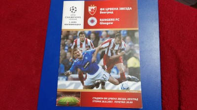 program Steaua R. Belgrad - Glasgow Rangers foto