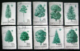 ROMANIA 1994 - NATURA , COPACI SERIE STAMPILATA, Stampilat