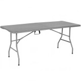 Masa dreptunghiulara pliabila multifunctionala, 180x70x74cm, gri Household NewTrend