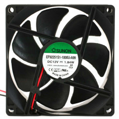 Ventilator DC axial 12VDC 92x92x25 mm 87.04m3/h 34dBA 24AWG EF92251S1-A99-A SUNON EF92251S1-1000U-A99