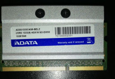 Memorie ram sodimm ADATA 4Gb DDR3 1333Mhz PC3-10600, 1.5V - ALL in ONE, MINIPC foto