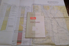 Focsani. Harta Geologica 1:200.000 - Institutul Geologic, 1968 foto