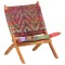 Scaun pliant Chindi din material textil multicolor - 6
