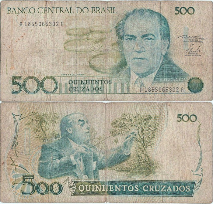 1986 , 500 cruzados ( P-212a ) - Brazilia