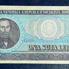 Bancnota 100 lei RSR 1966 XF +