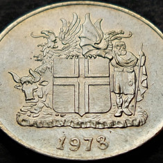 Moneda 5 KRONUR / COROANE - ISLANDA, anul 1978 *cod 4988 = UNC