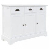 vidaXL Servantă cu 3 uși, 105 x 35 x 77,5 cm, MDF și lemn de pin