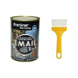 Vopsea Anticoroziva 3 in 1 Breckner, Albastru Egee, 2 kg, Email Metal Interior Exterior, Pe Baza De Apa, Se Aplica Direct Pe Rugina