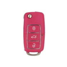 Carcasa Cheie Briceag VW 3 Butoane Roz-Magenta Design NOU, Aftermarket