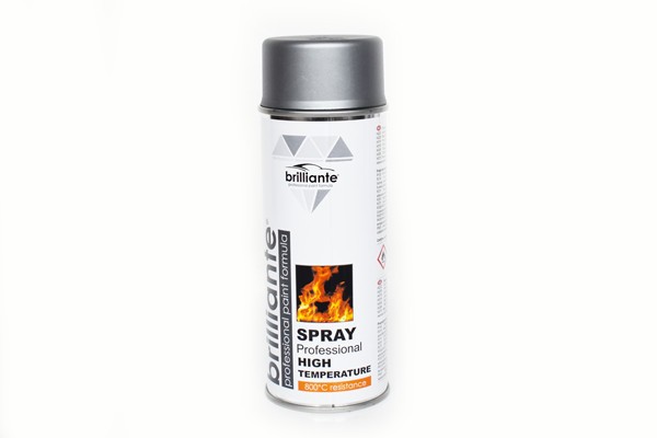 Vopsea Spray Temperaturi Inalte (Argintiu) 400Ml Brilliante 137719 01453