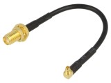 Cablu adaptor RG174 100mm MMCX la SMA -40&divide;85&deg;C