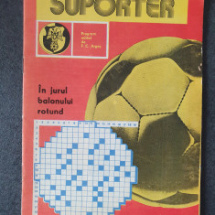 Revista Suporter, program editat de FC Arges, Septembrie 1985, 34 pagini