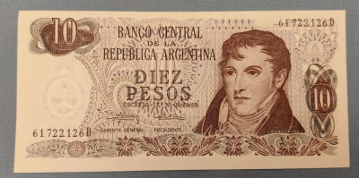 Argentina - 10 Pesos ND (1973-1976) s126D foto