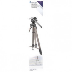 Tripod extensibil, aluminiu, 161cm, capacitate max 3.5kg, Negru/Argintiu, Konig foto