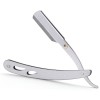 Brici Profesional Barbierit Razor Argintiu Otel + Lama Rezerva Fata/Corp, Barbati