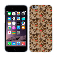 Husa iPhone 6S Plus sau iPhone 6 Plus Silicon Gel Tpu Model Rudolf Pattern foto