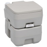 Cumpara ieftin Toaletă portabilă pentru camping, gri, 20+10 L
