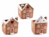 Cumpara ieftin Set 3 decoratiuni ceramica Turta Dulce 8.5x8.5x11 cm