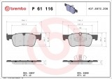 Set placute frana BREMBO P61116