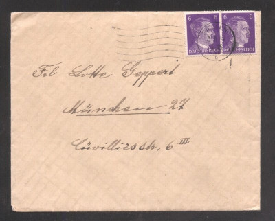 Germany REICH 1941 Postal History Rare Cover Munchen D.651 foto