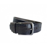 Curea barbati, casual, eleganta, din piele naturala, negru 4cm - CK107N, Lucianis style