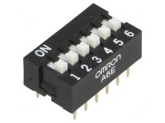 Comutator DIP-SWITCH 6 Sec?iuni ON-OFF 24V foto