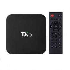 Mini PC TV Box TX3, Android 9, 8K, 2GB RAM, 16 GB ROM, Procesor Quad Core, Wi-Fi, Bluetooth, HDMI, Ethernet