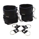 Catuse maini si glezne - Sportsheets Legatura Hog Tie si Catuse Set de 5 Piese Utilizabile Individual