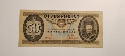 Bancnota 50 forint 1969 foto