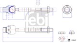 FEBI BILSTEIN 185894 Articulatie axiala, cap de bara