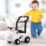 Jucarie de impins, premergator vacuta, platforma interactiva, 47x30x47 cm