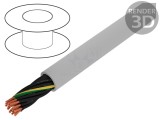 Cablu neecranat gri JZ-500-PUR 18G1,5mm2 300V/500V