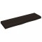 Blat de baie, maro inchis, 100x30x(2-6) cm, lemn masiv tratat