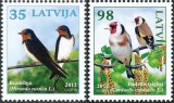 Letonia 2012 - Păsări, serie neuzata