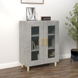vidaXL Servantă, gri beton, 69,5x34x90 cm, lemn compozit
