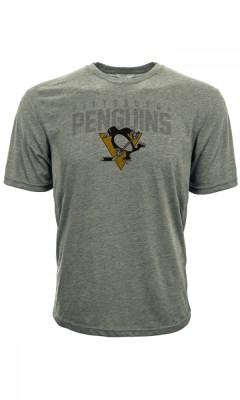 Pittsburgh Penguins tricou de bărbați grey Shadow City Tee - S foto