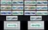 Ungaria 1964, Mi #2071-2077 + Bl 45 A+B**, dant + ned, poduri din Budapesta, redeschiderea Podului Elisabeta, MNH. Cota 492 &euro;!, Arhitectura, Nestampilat