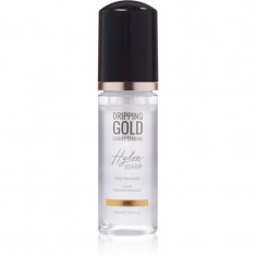 Dripping Gold Luxury Tanning Hydra Whip spumă transparentă autobronzantă corp si fata culoare Dark 150 ml