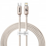 Cablu USB Tip C Baseus Crystal Shine Series - Putere De &icirc;ncărcare Rapidă Lightning 20W 2m Roz (CAJY001404)