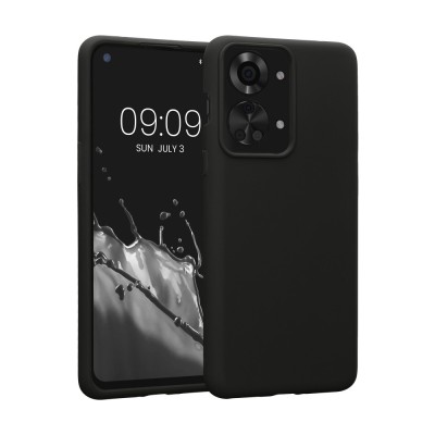 Husa Kwmobile pentru OnePlus Nord 2T, Silicon, Negru, 58764.01 foto