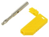 Conector banană 4mm, 24A, neizolat