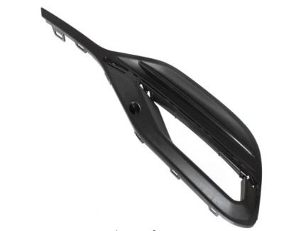 Grila bara protectie, spoiler Opel Astra K, 2020-02.2022, montare fata, stanga, negru; cu locas ornamente; gauri proiectoare, RapidAuto foto