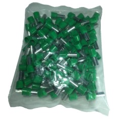 Pini tubulari izolati terminali 16mm &sup2; verzi set 100 bucati