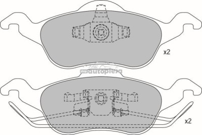 Set placute frana,frana disc FORD FOCUS (DAW, DBW) (1998 - 2007) KRIEGER 0950006300 foto