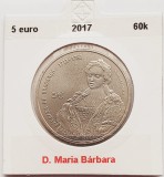 2189 Portugalia 5 Euro 2017 D. Maria B&aacute;rbara km 876, Europa