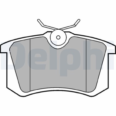 DELPHI LP2255 set placute frana,frana disc foto