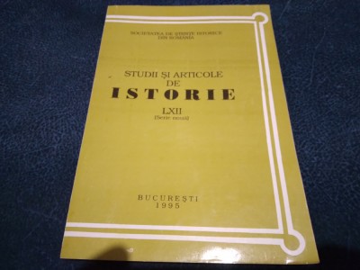 STUDII SI ARTICOLE DE ISTORIE LXII 1995 foto