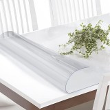 Protectie masa CRYSTAL din silicon transparent, 100x100 cm, grosime 1.2 mm, impermeabila, anti-zgarieturi, usor de curatat